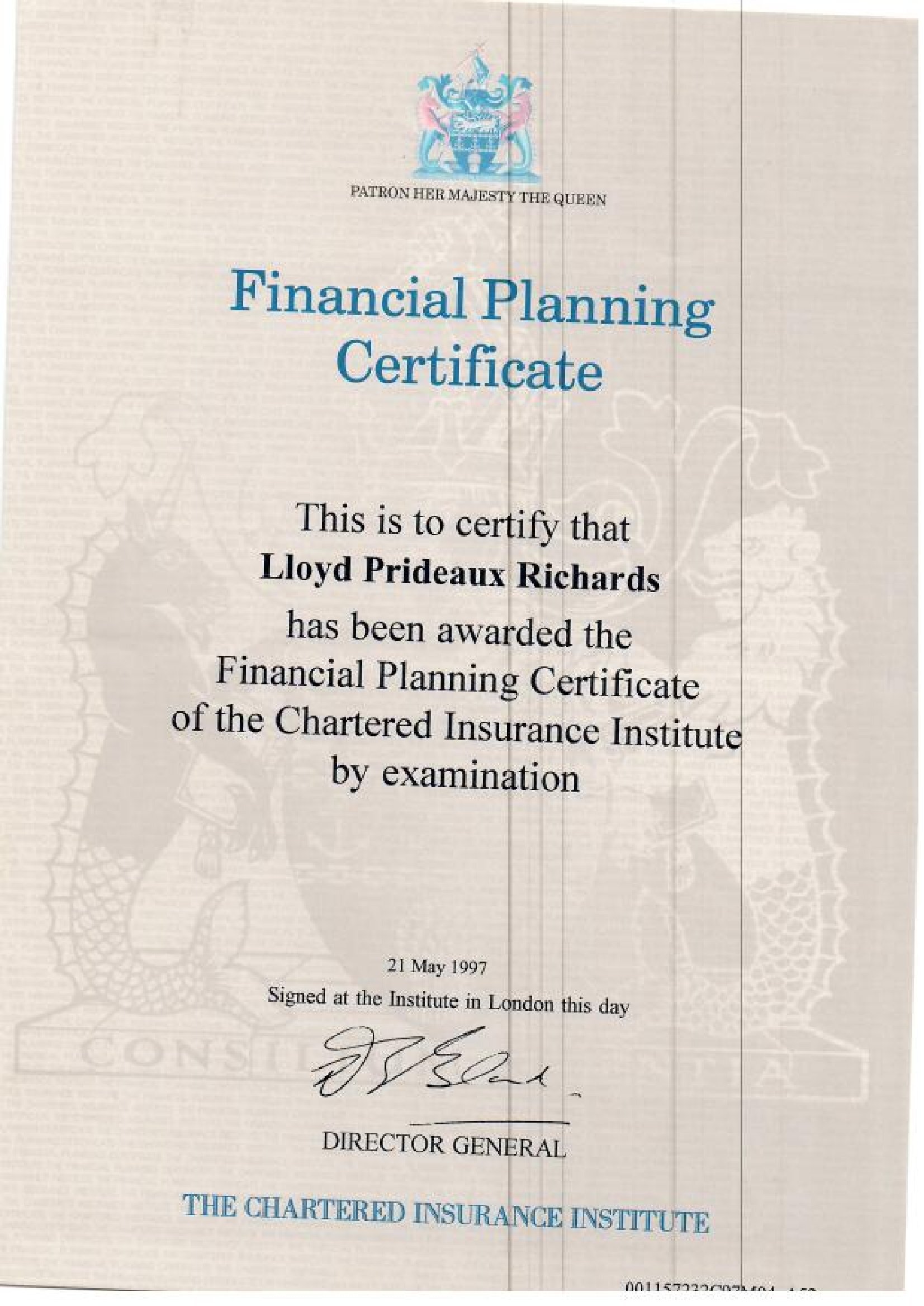 Financial Planning Certificate